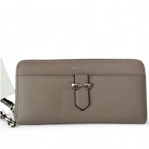 NWT Anne Klein Wallet Tan Leather Zip around
